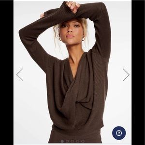 Splendid LYR Loopknit Surplice Sweater